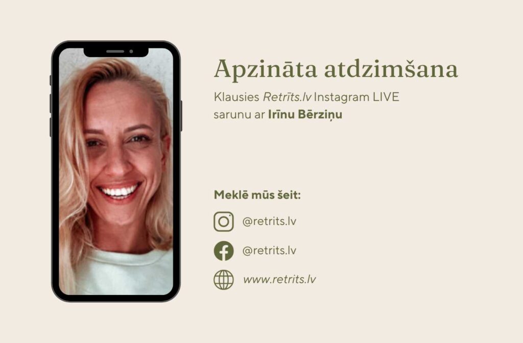 Instagram LIVE saruna: Apzināta atdzimšana