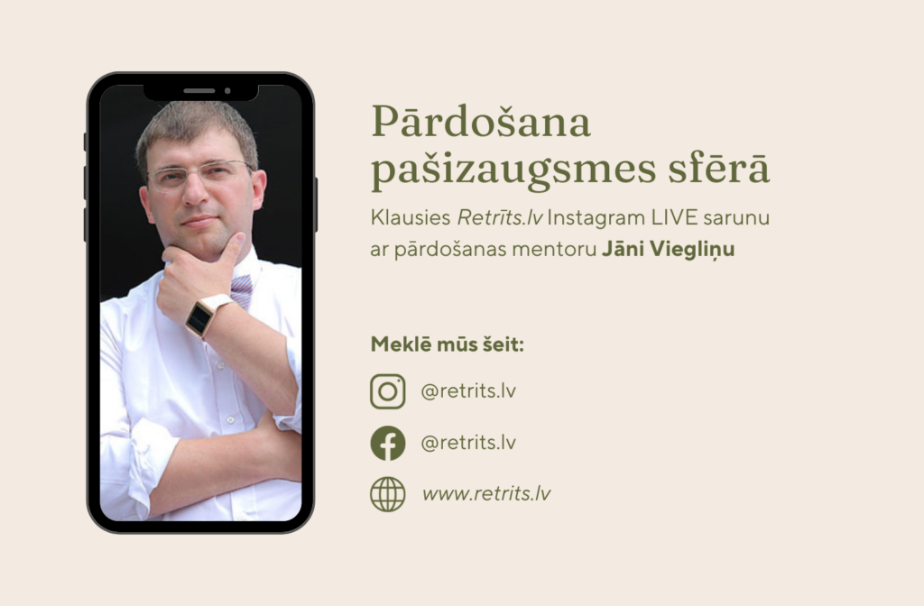 Instagram LIVE saruna: Pārdošana pašizaugsmes sfērā