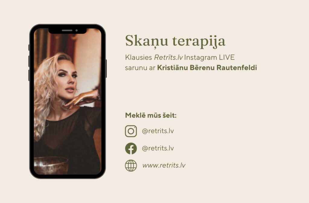 Instagram LIVE saruna: Skaņu Terapija