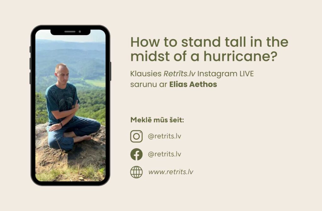 Instagram Live Saruna: How to stand tall in the midst of a hurricane?