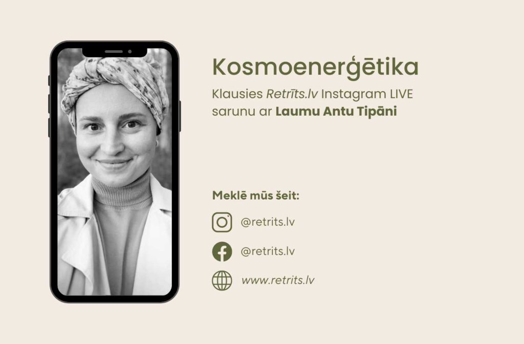 Instagram Live Saruna: Kosmoenerģētika. Telpu enerģētiskā attīrīšana