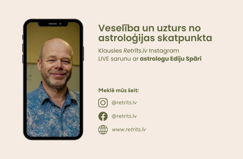 Instagram LIVE saruna: Veselība un uzturs no astroloģijas skatpunkta