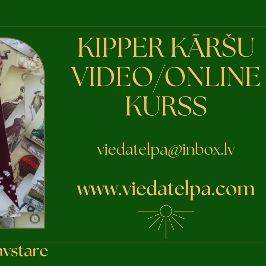 KIPPER ORĀKULA KĀRŠU VIDEO/ONLINE KURSI