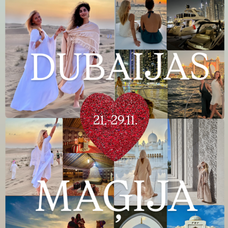 Dubaijas maģija: ELEGANCES RETRĪTS DVĒSELEI UN ĶERMENIM 21.-29.11.