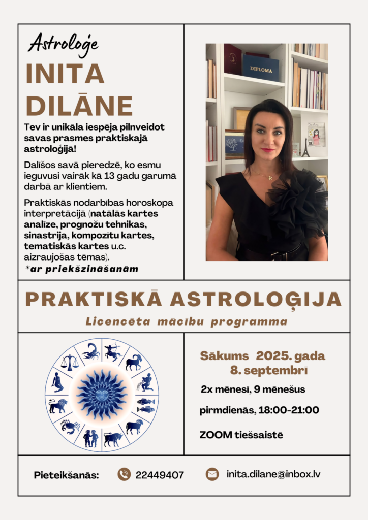 Inita Dilāne/ Jaunā laika astrologs/ Astroloģijas mācības/ Pāru un individuālās astroloģijas konsultācijas galerijas attēls 3