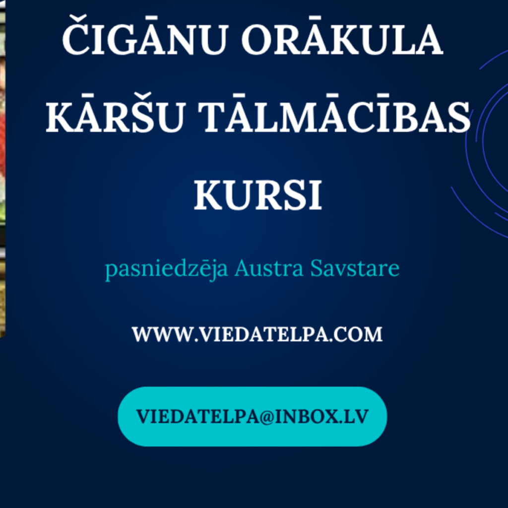 ČIGĀNU ORĀKULA KĀRŠU TĀLMĀCĪBAS VIDEO un ONLINE KURSI