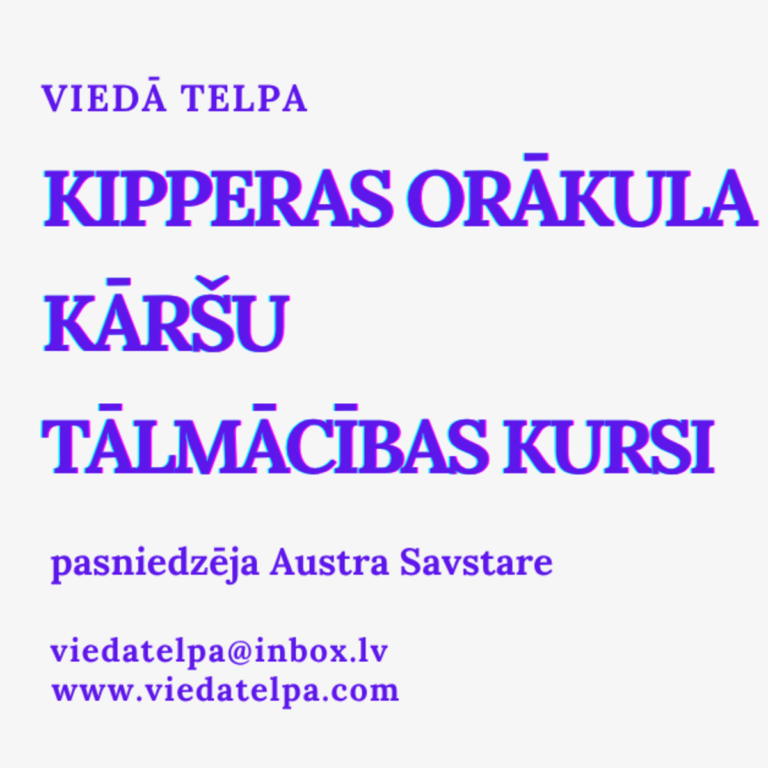 KIPPER KĀRŠU TĀLMĀCĪBAS KURSI no 3.novembra