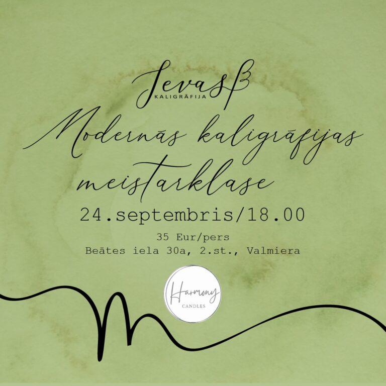 Modernā kaligrāfija brushpen tehnikā