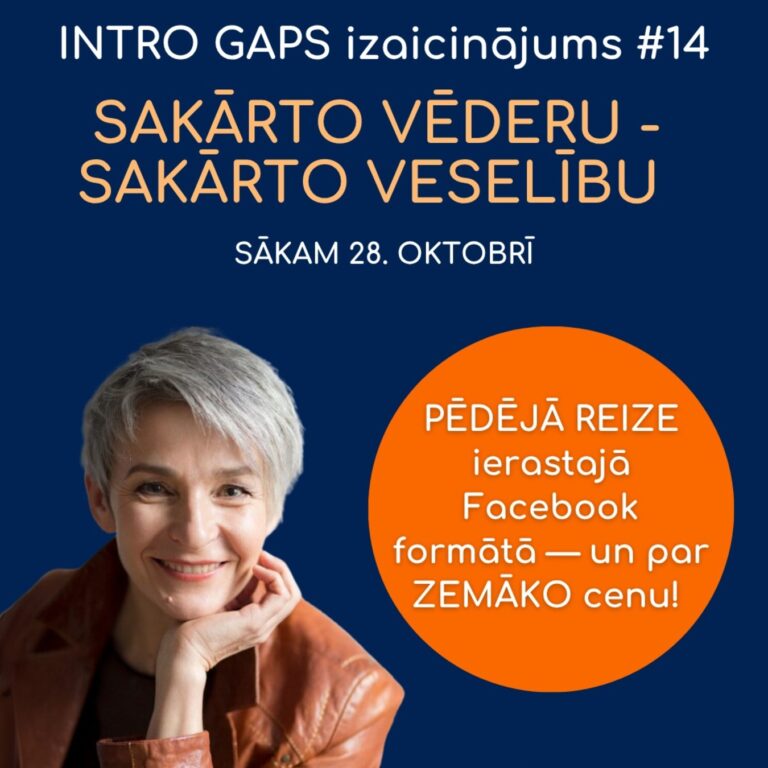 VESELS ar ĒDIENU GAPS uztura apmācības #7