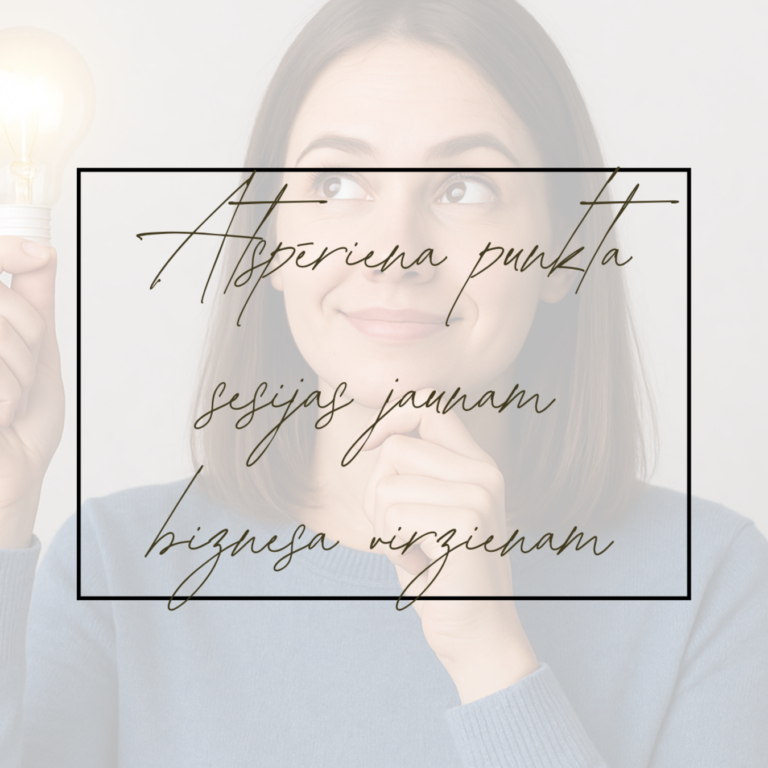 Atspēriena punkta sesijas jaunam biznesa virzienam
