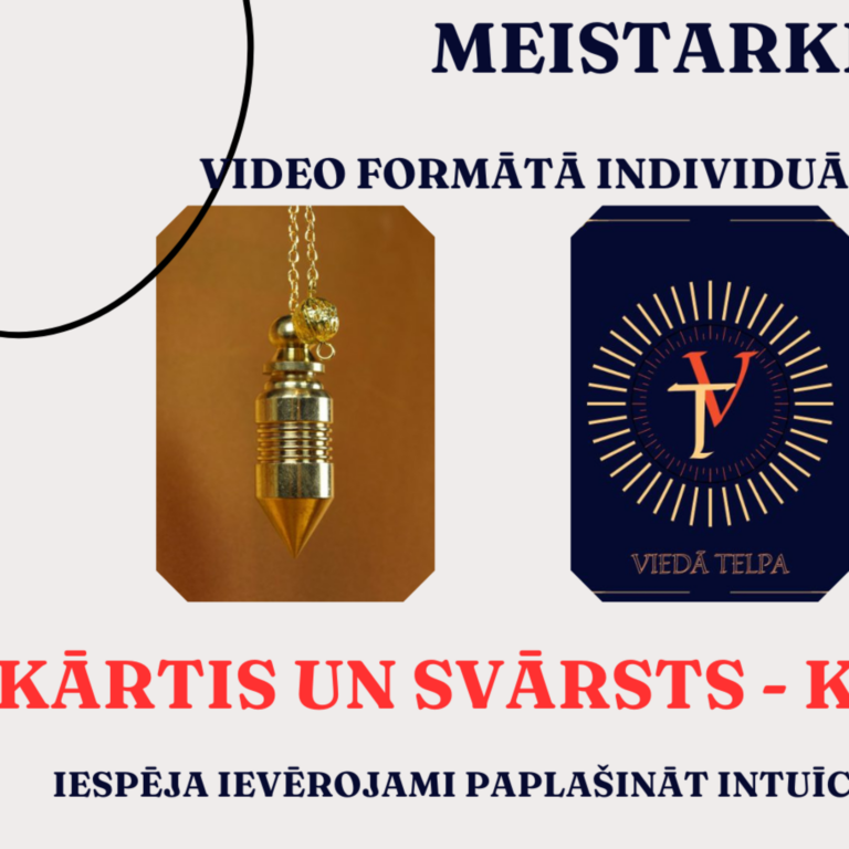 KĀRTIS un SVĀRSTS-KOPĀ LIETOŠANA/VIDEOMEISTARKLASE